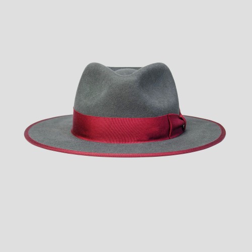 Eerguson Fedora - Slate/Burgundy