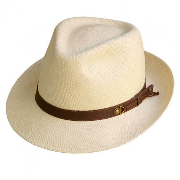 Can Be Rolls Up For Packing Snap Brim Panama Hat