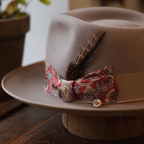 Bespoke Handmade Fedora - Special Hat Band Feather