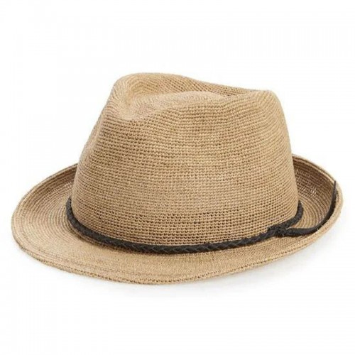 【BP Same Style!】Can Be Rolls Up For Packing- Goorin Bros Morning Glory Raffia Straw Trilby Fedora