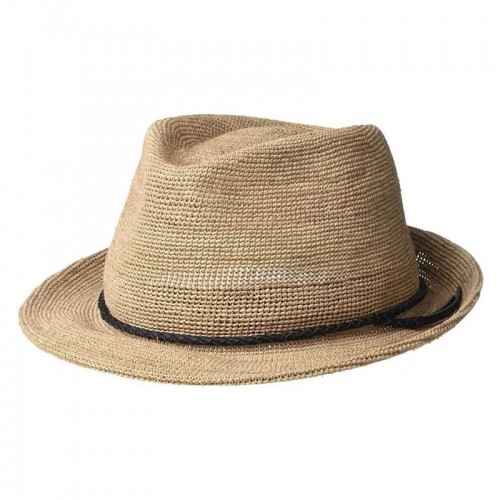 【BP Same Style!】Can Be Rolls Up For Packing- Goorin Bros Morning Glory Raffia Straw Trilby Fedora