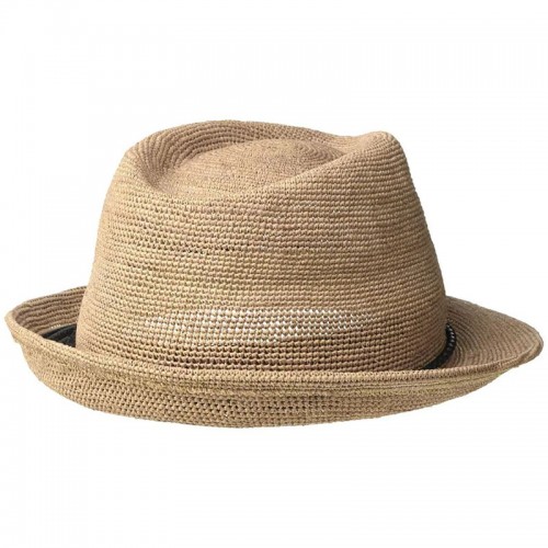 【BP Same Style!】Can Be Rolls Up For Packing- Goorin Bros Morning Glory Raffia Straw Trilby Fedora