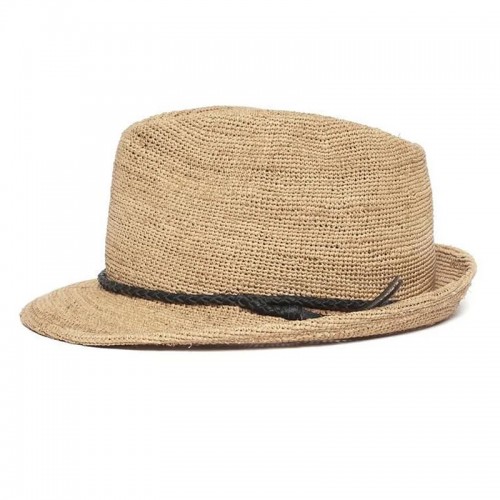 【BP Same Style!】Can Be Rolls Up For Packing- Goorin Bros Morning Glory Raffia Straw Trilby Fedora