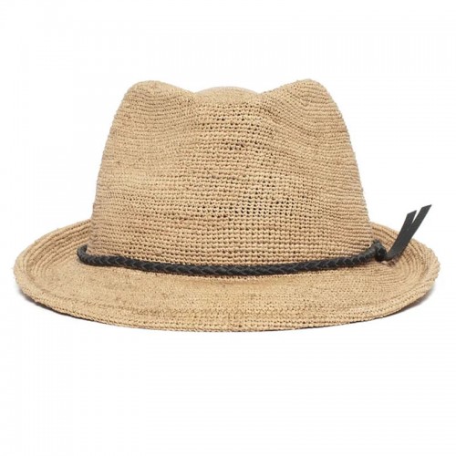 【BP Same Style!】Can Be Rolls Up For Packing- Goorin Bros Morning Glory Raffia Straw Trilby Fedora