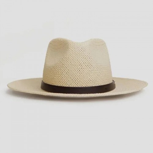 Geoffery Straw Fedora Hat – Natural