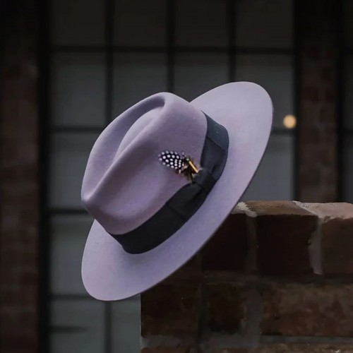 Eerguson Fedora - Lavender/Black