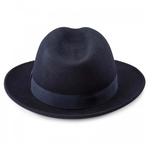 True Navy Band Wool Fedora Hat