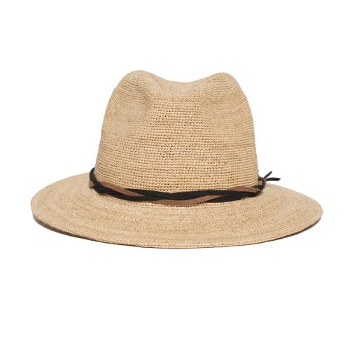 [New] Can Be Rolls Up For Packing- Goorin Handmade RAFFIA HAZE Fedora