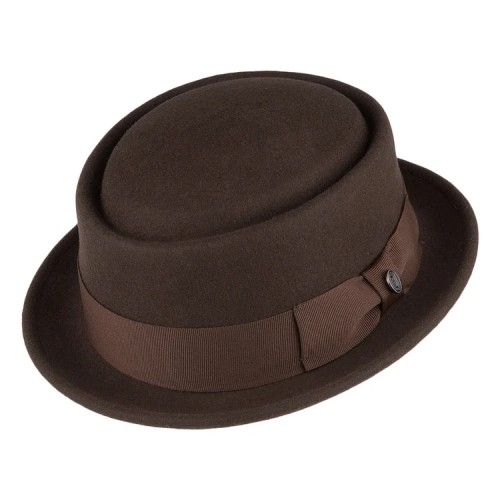 Nord Jaxon & James Crushable Wool Pork Pie Hat - Brown