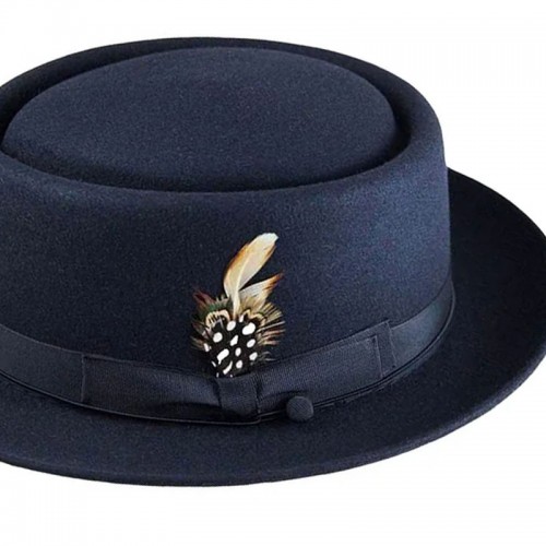 Porkpie Oak Hat- Navy