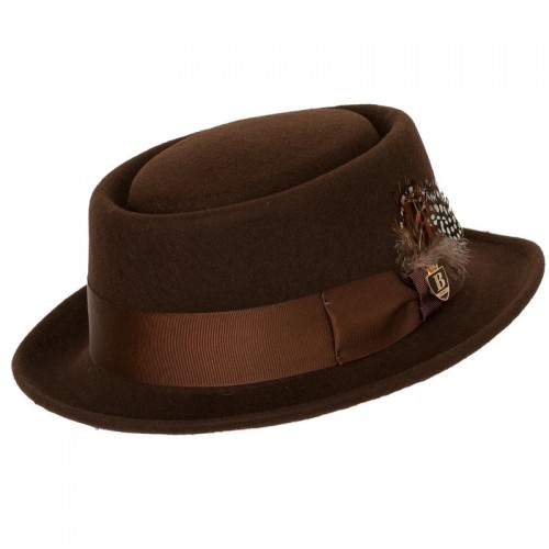 Timeless Classic Wool Pork Pie - Brown