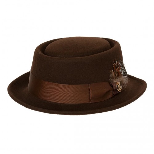 Timeless Classic Wool Pork Pie - Brown