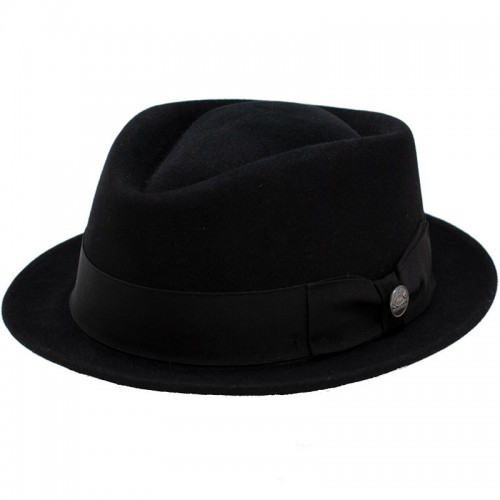 Vector One Fur Felt Pork Pie Hat - Black