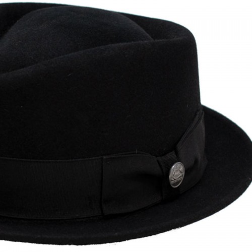 Vector One Fur Felt Pork Pie Hat - Black