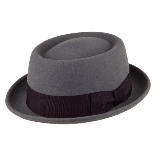 Darron Crushable Pork Pie Hat - Gunmetal