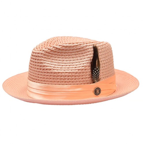 Bruno Capelo Julian Pinch Front Straw Fedora