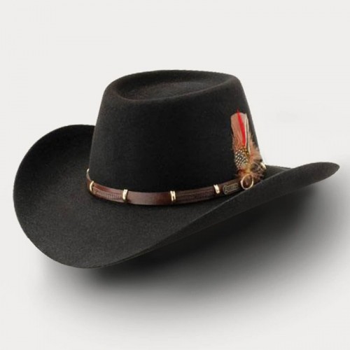 The Boss 100X Cowboy Hat-Black-3.5