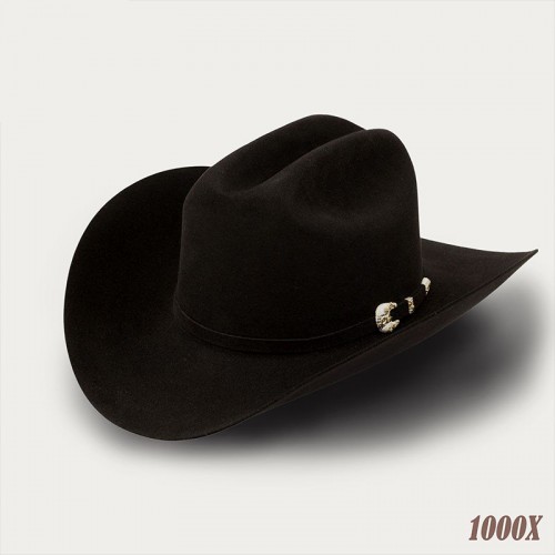 Imperial 1000X Beaver felt Cowboy Hat-Black