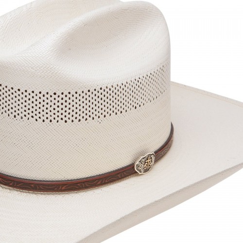 Cross Tie- Straw Cowboy Hat