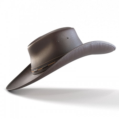 【NEW】Western Leather Cowboy Hat