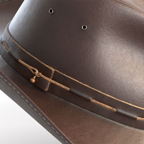 【NEW】Western Leather Cowboy Hat