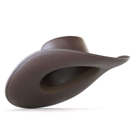 【NEW】Western Leather Cowboy Hat