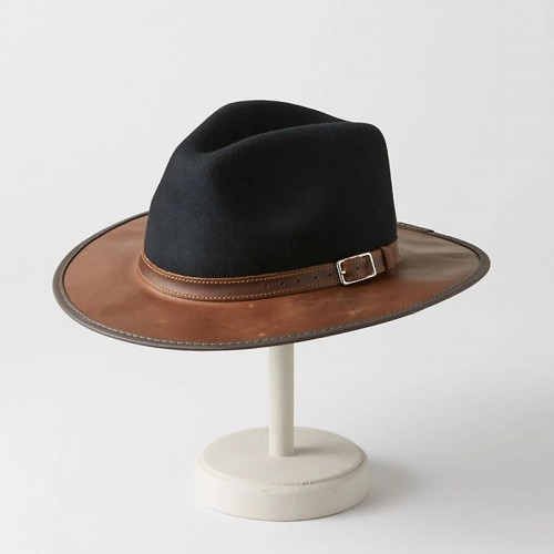 Pinnacle Wool Felt and Leather Safari Hat