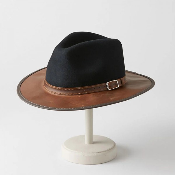 Pinnacle Wool Felt and Leather Safari Hat