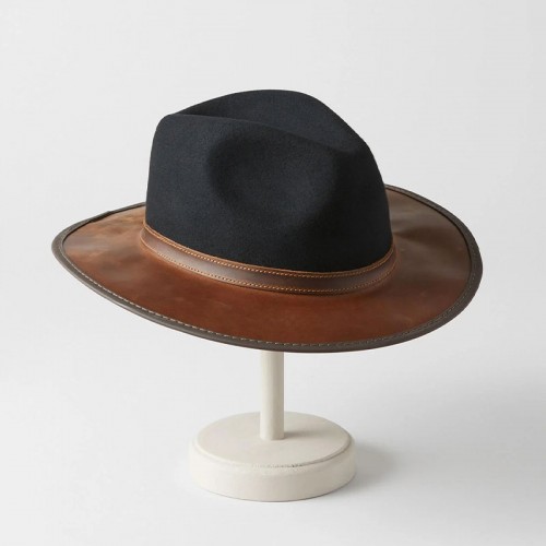 Pinnacle Wool Felt and Leather Safari Hat