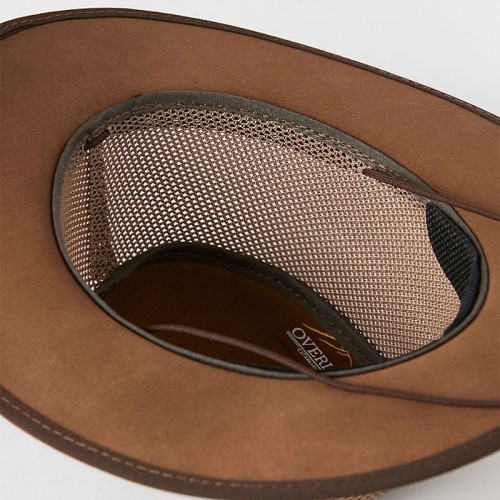 Shoreline Crushable Leather & Mesh Breezer Western Hat