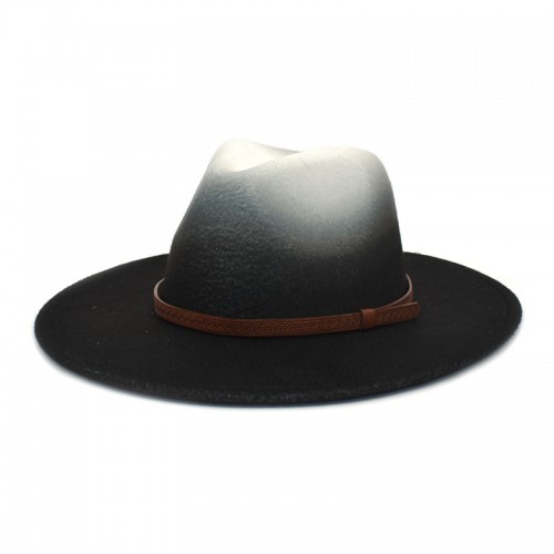 Gradient Wide Brim Jazz Hat