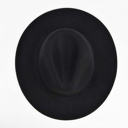 Wide Brim Chain Decorations Fedora Hat