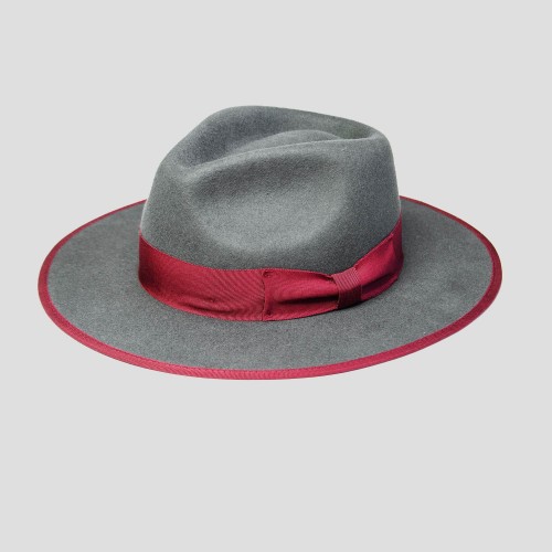 Eerguson Fedora - Slate/Burgundy